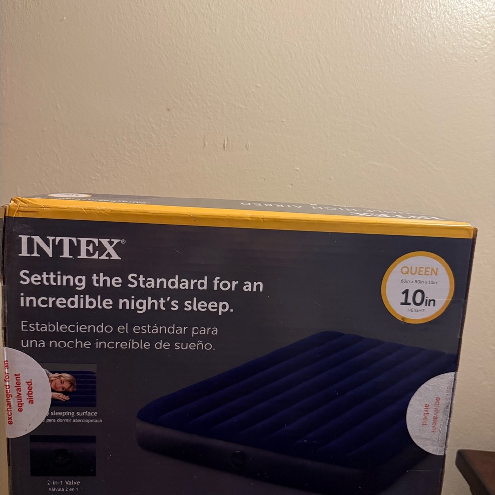 Intex Queen Air Mattress with Built-in Pump
